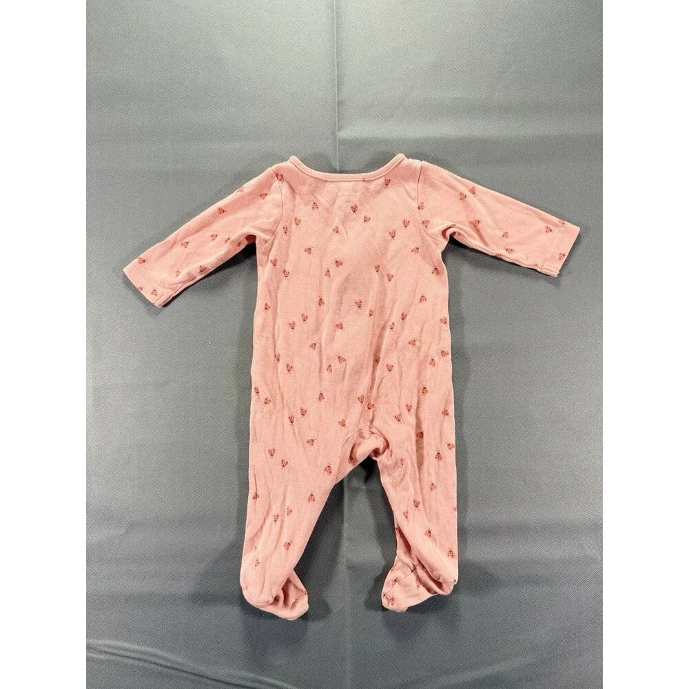 Carters Ladybug One Piece Zip Up Pajama Size 6m